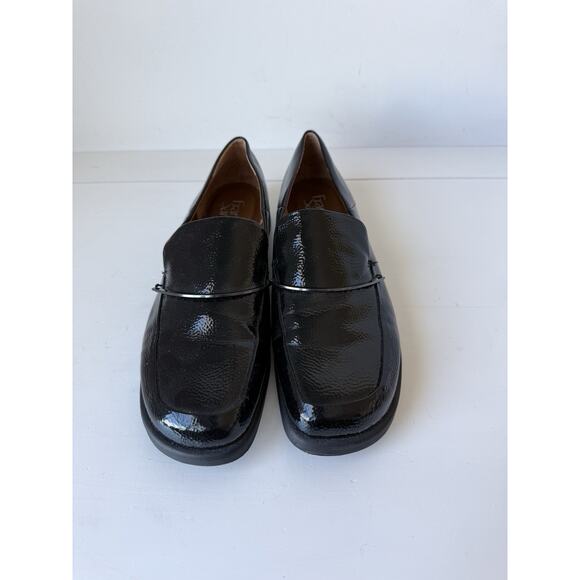 Franco Sarto Women's Black Patent Leather Bocca Slip-on Loafers Size 10M - Picture 8 of 11